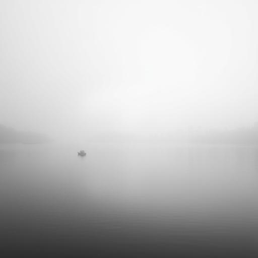 Künstlerische s/w Fotografie des Zürichsees.