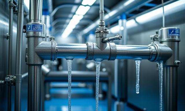 Modernes Filtersystem für Wasserrecycling.